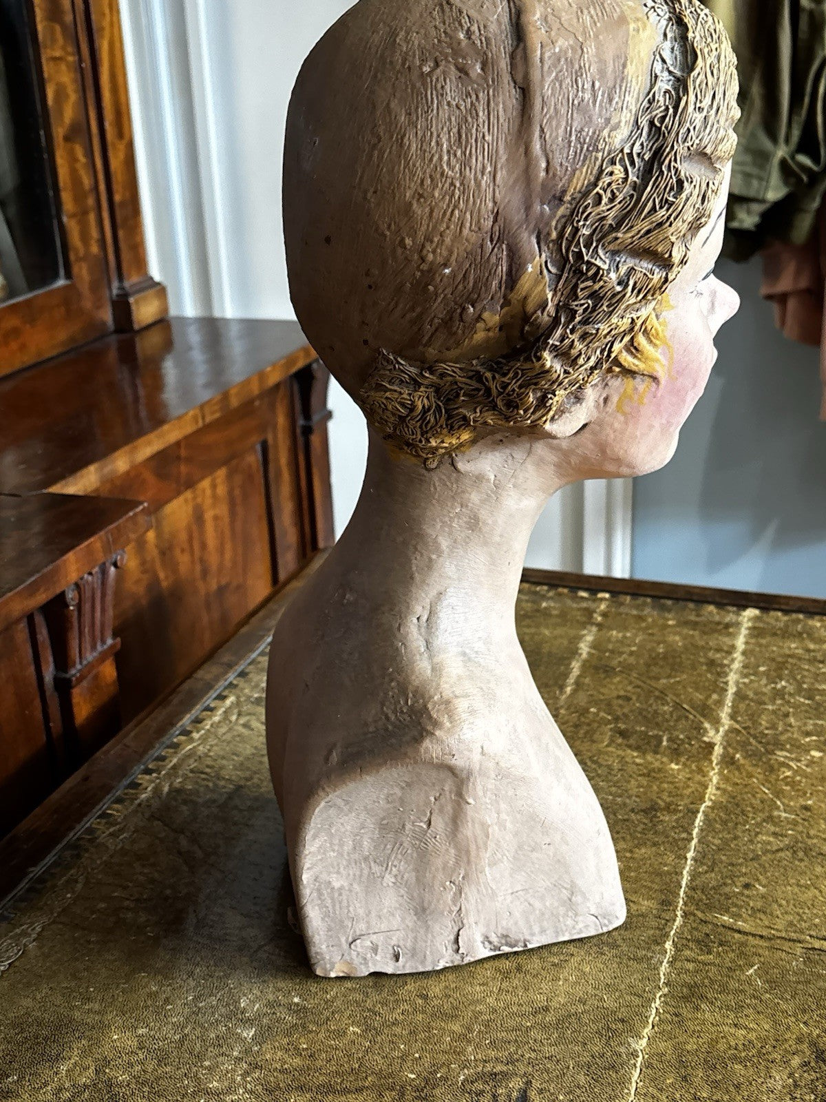 Art Deco Mannequin/ Milliners Head, Heavy Pottery Model, Superb Quality