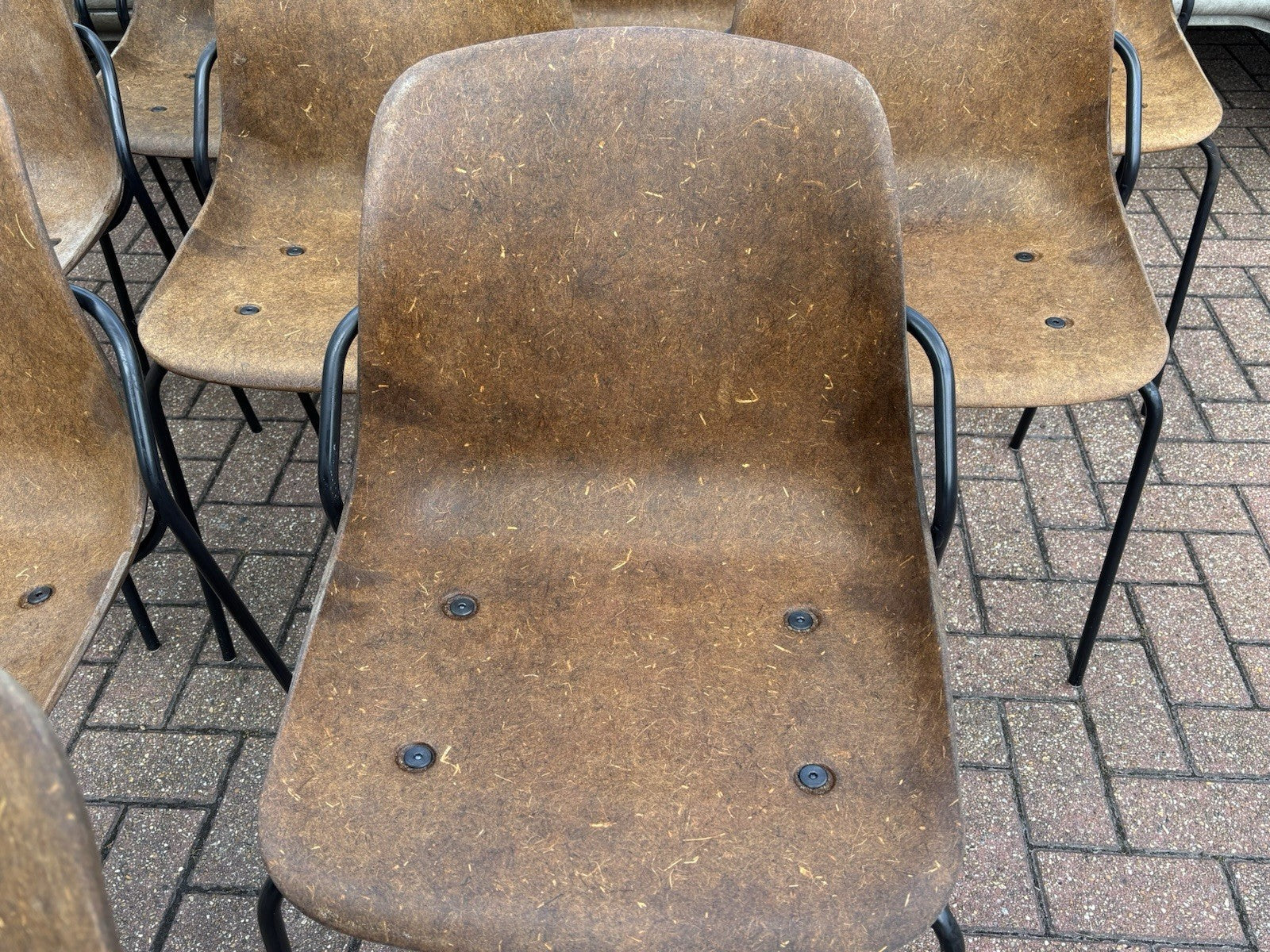 10 Designer Vepa Hemp Dining Chairs. Stacking Chairs.
