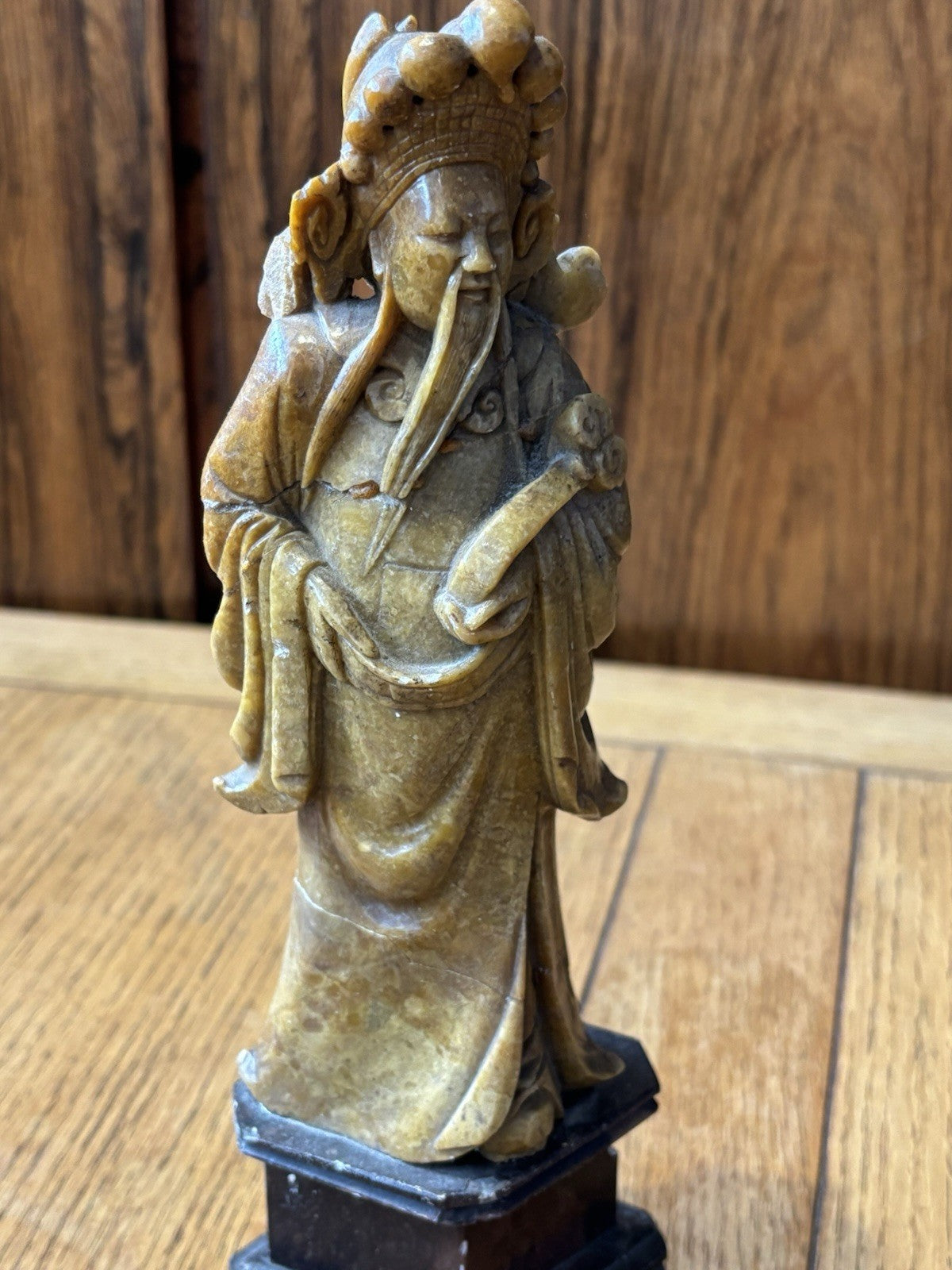 3 Antique Chinese Soapstone Figures