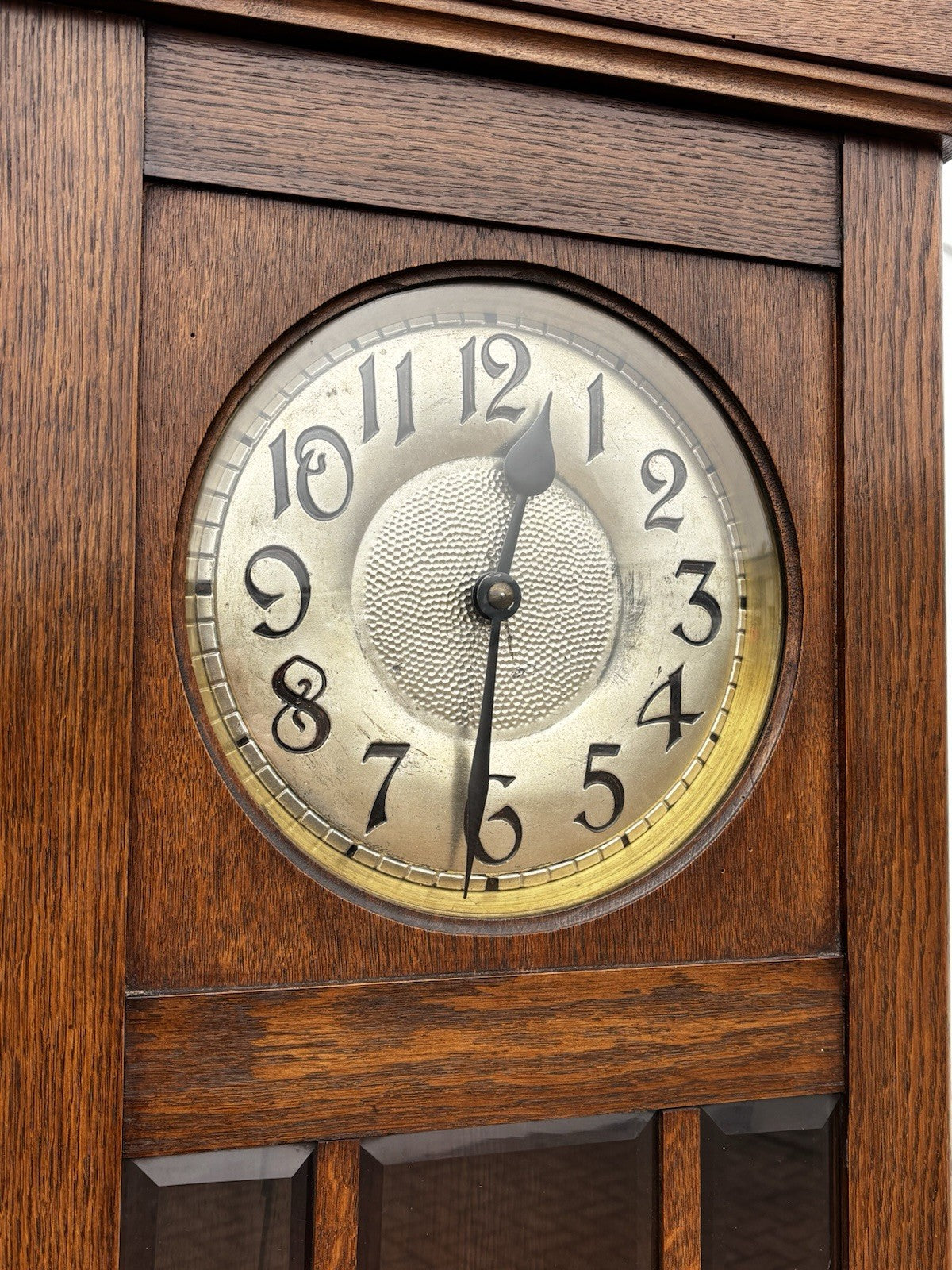 Art Noveau Oak Grandfather/ Longcase Clock