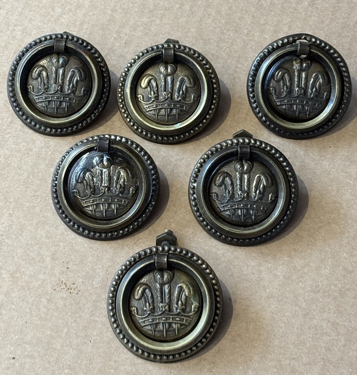 Antique Brass Handles.
