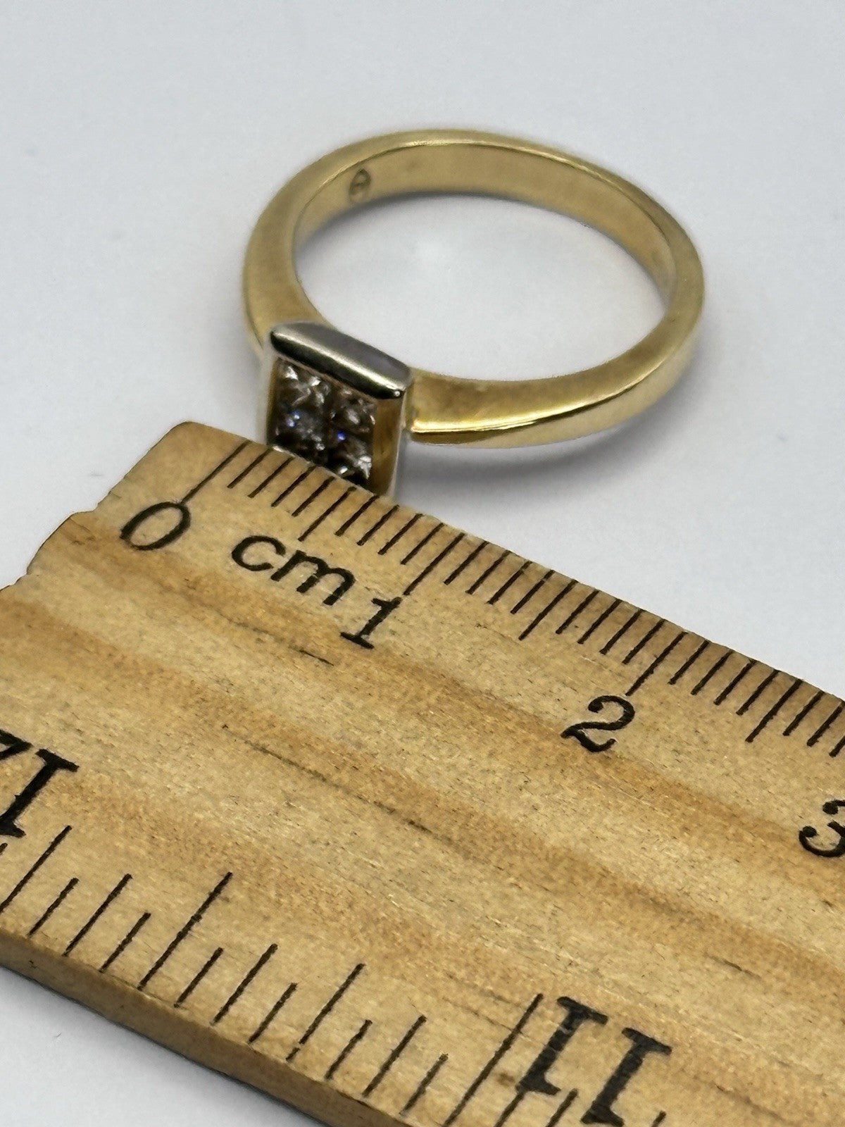 18ct Gold Princess Cut Diamond 0.40ct Ring