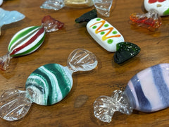 12 Vintage Murano Glass Wrapped Sweets / Candy