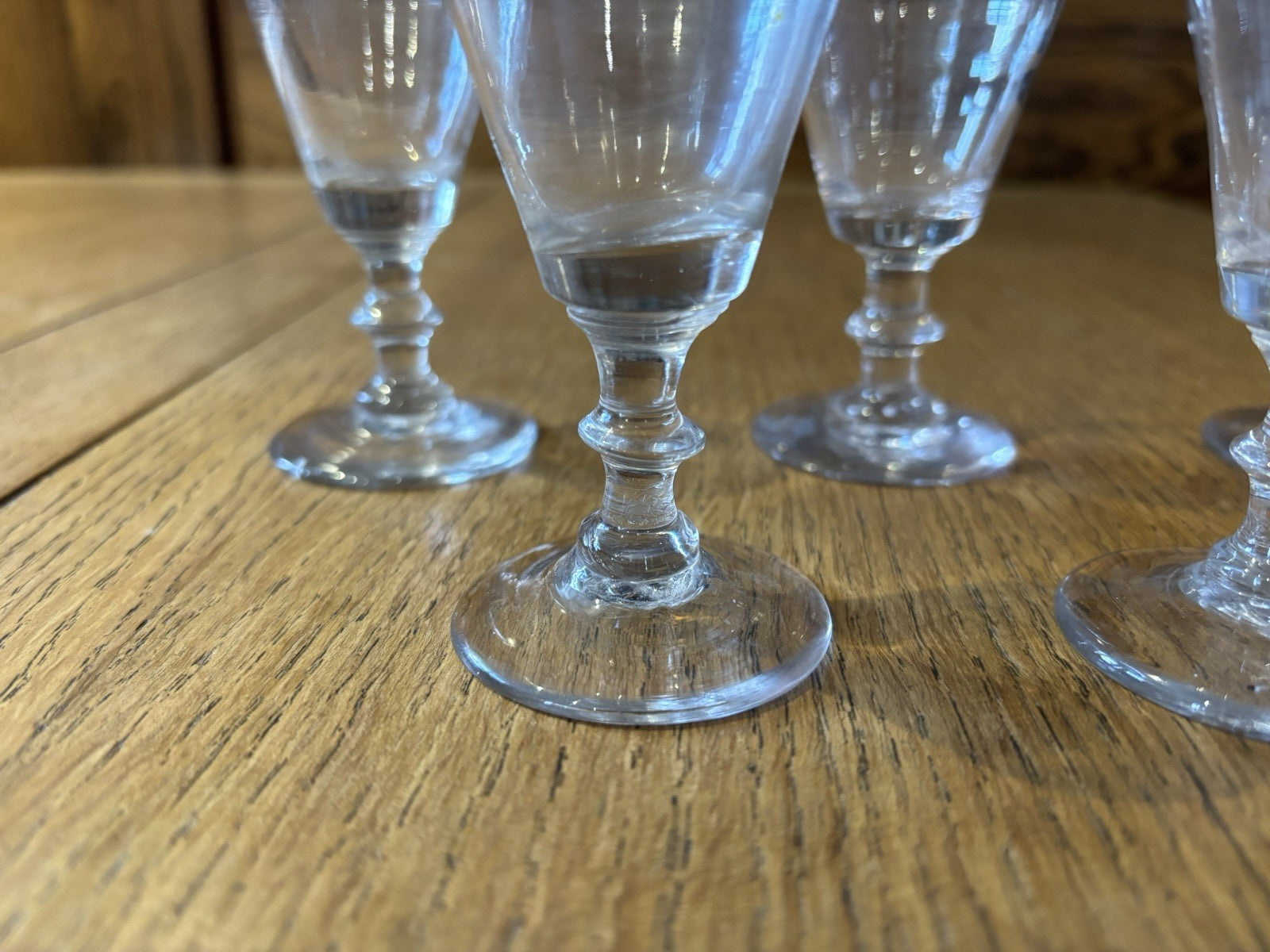 Antique Set Of 5 Liqueur Glasses