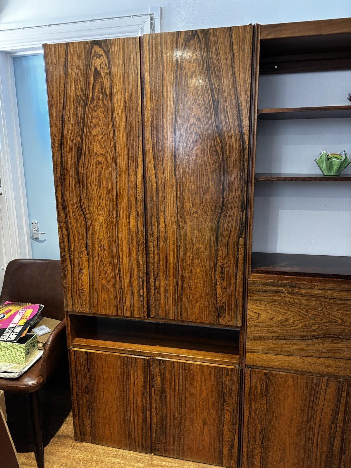 Archie Shine Rosewood Cocktail Cabinet, Display Cabinet, Shelves & Cupboards.