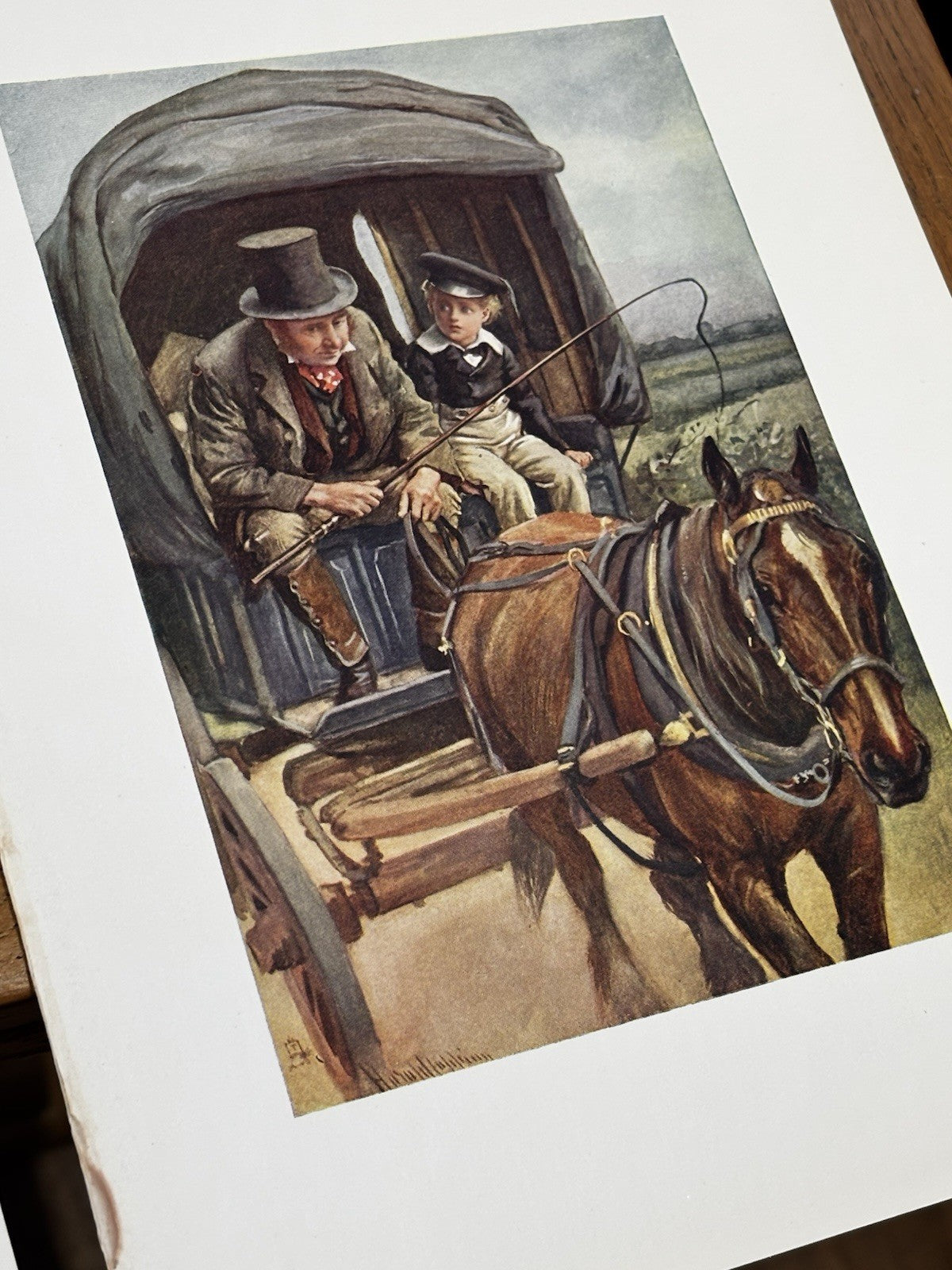 16 Antique Coloured Prints Of Charles Dickens Characters