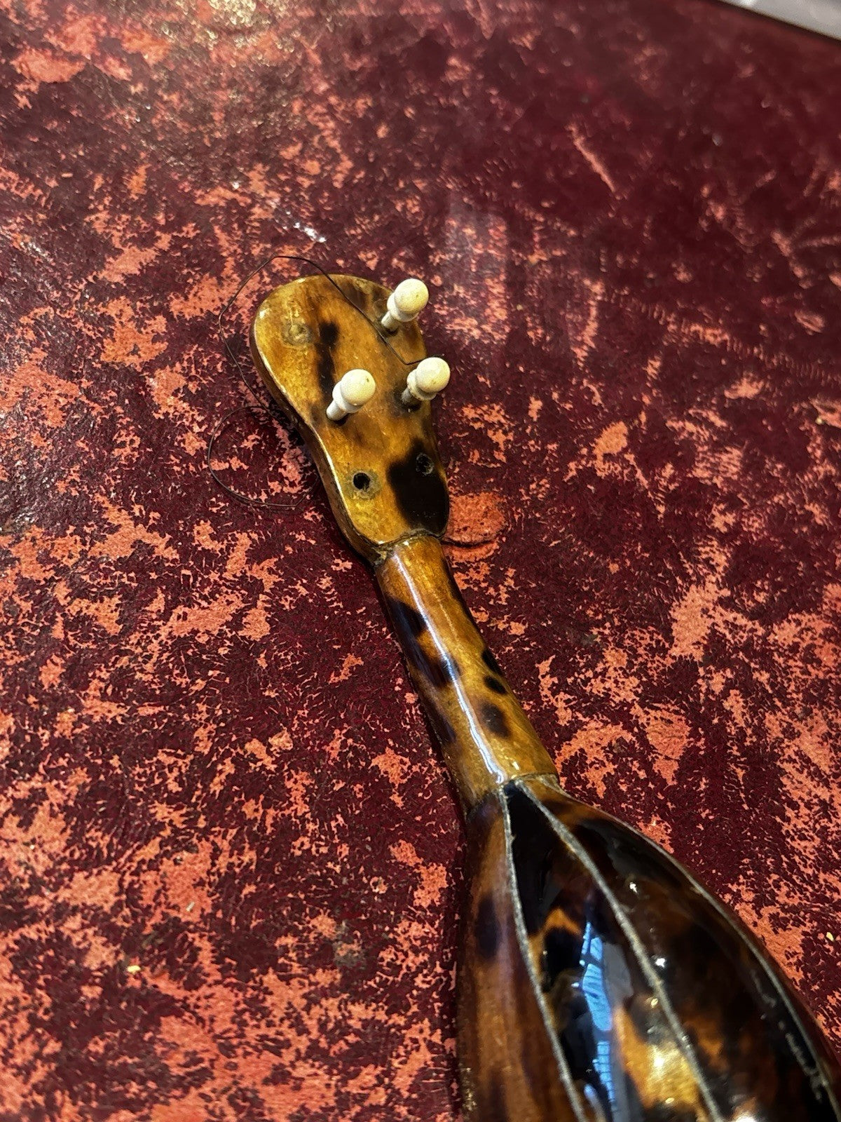 Antique Wooden Miniature Mandolin