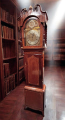 Antique Marquetry Inlaid 3 Weight Musical Longcase Clock, Brass Dial, Superb.