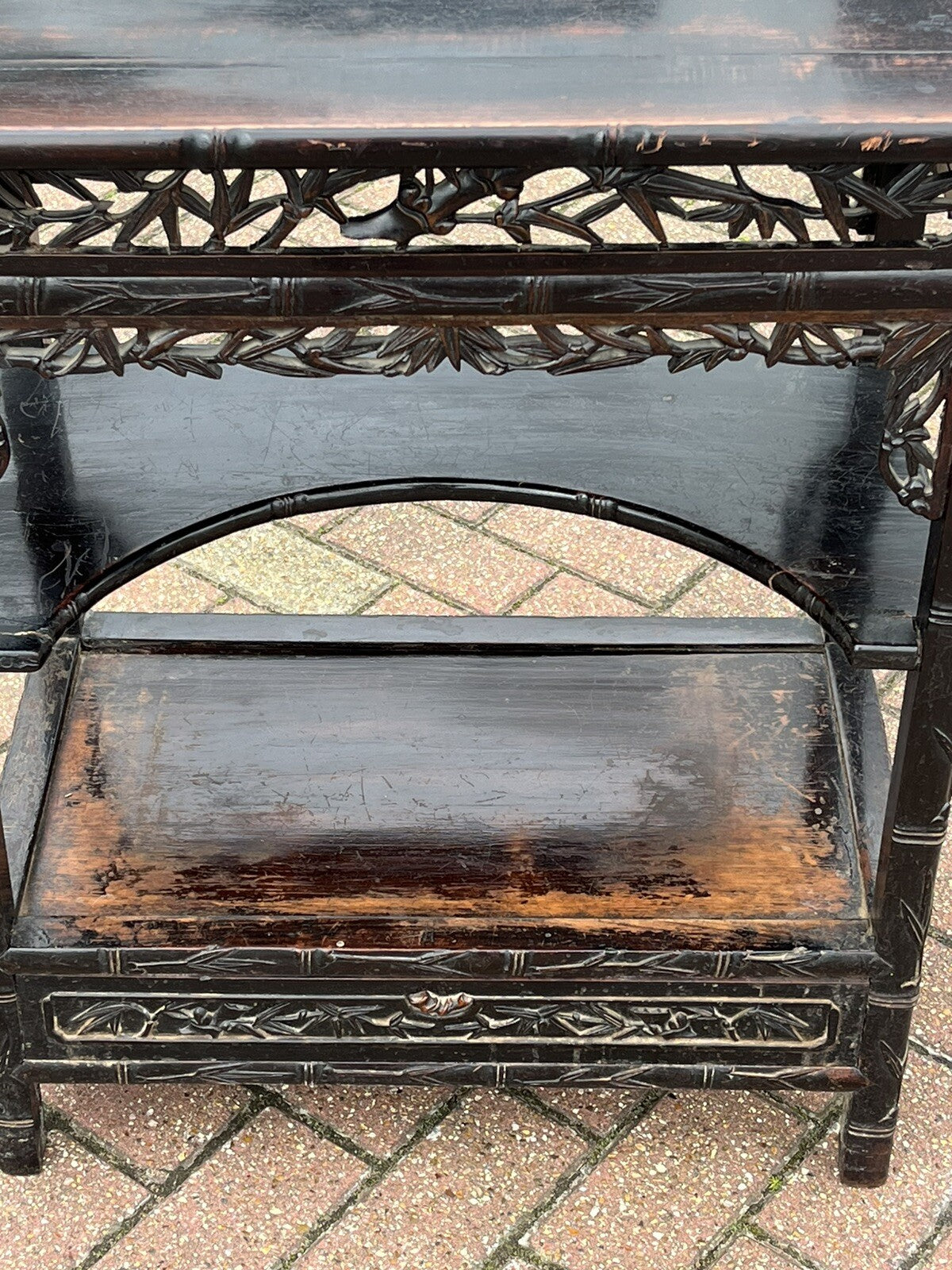 19th Century Chinese Hardwood Table With Drawer