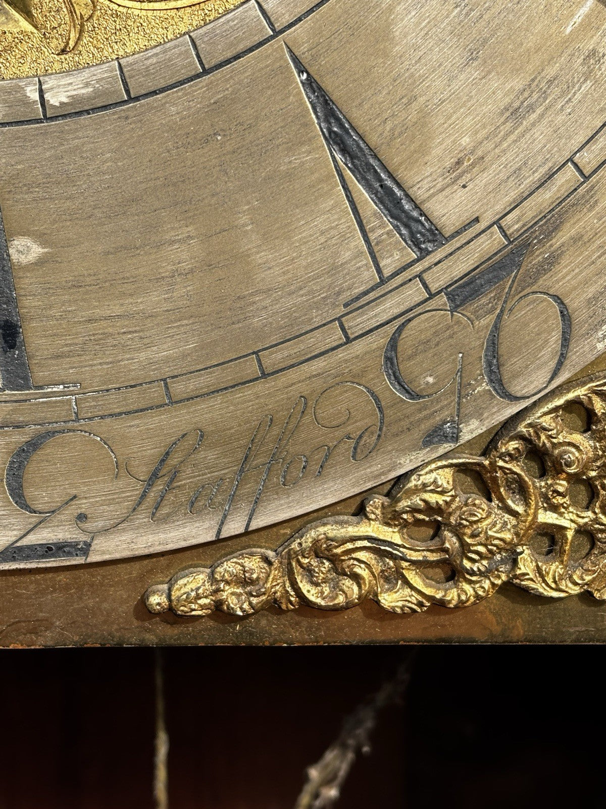 8 Day Longcase Clock, Stevenson Of Stafford. Brass Face.