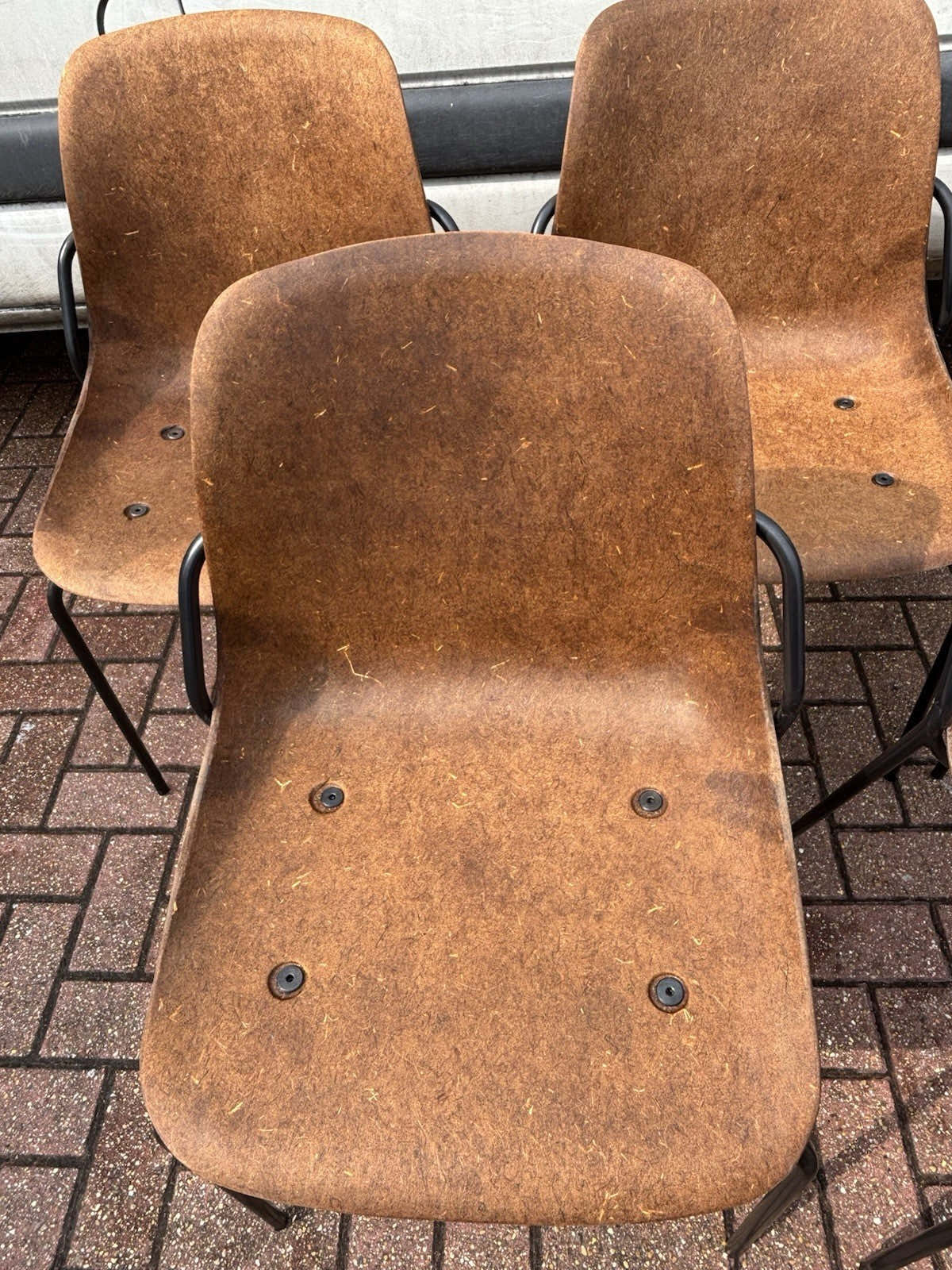 6 Designer Vepa Hemp Chairs. Stacking Chairs.