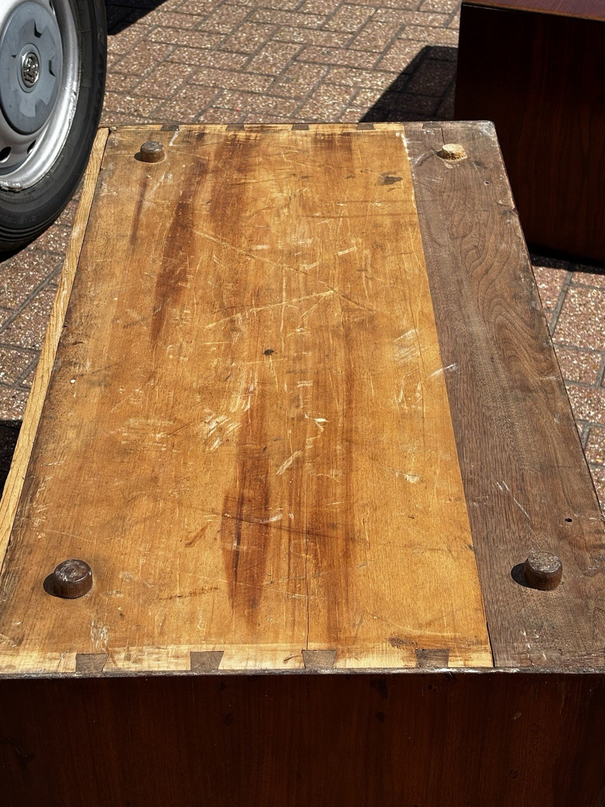Antique Campaign Chest, Military Chest. Splits In 2 Pieces. Very Good Quality