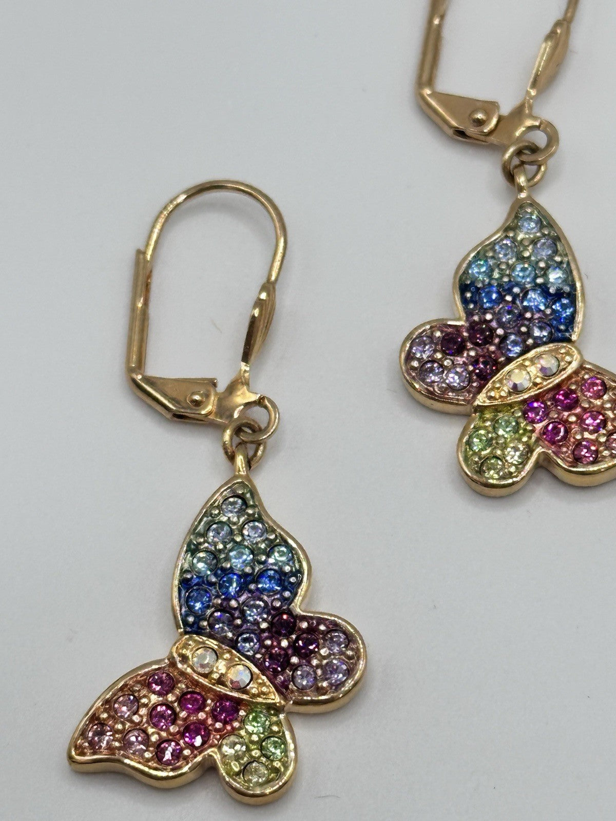 18ct Gold Plated Statement Aurora Borealis Star Necklace And Earring Set