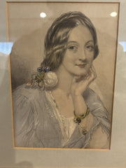 A Female Aristocrat, Print , Framed And Glazed