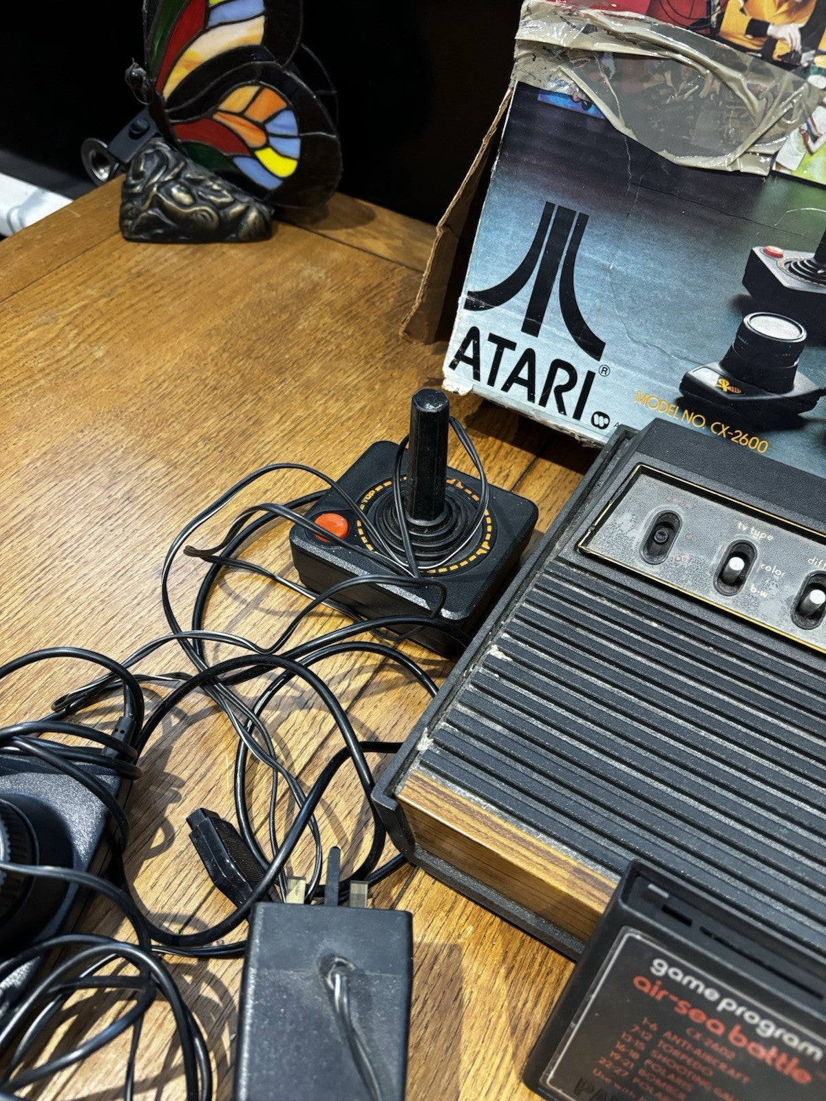 Atari 2600 With 2 joy sticks 2 paddles and 2 Games In Original Box