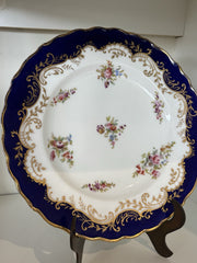 Antique Coalport Cobalt Blue And Gold Decorated Plate