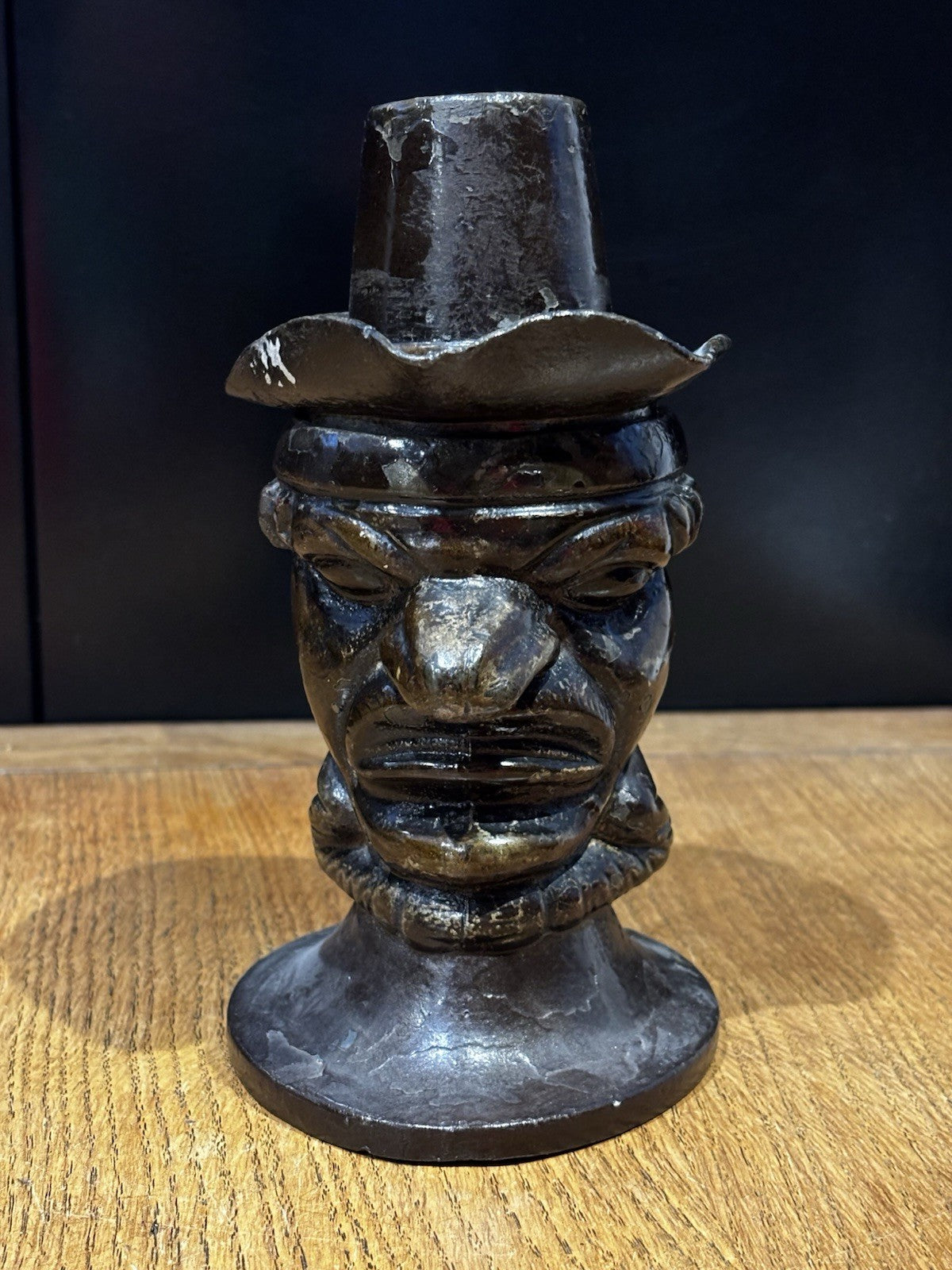 Antique Mr Punch Tobacco Jar