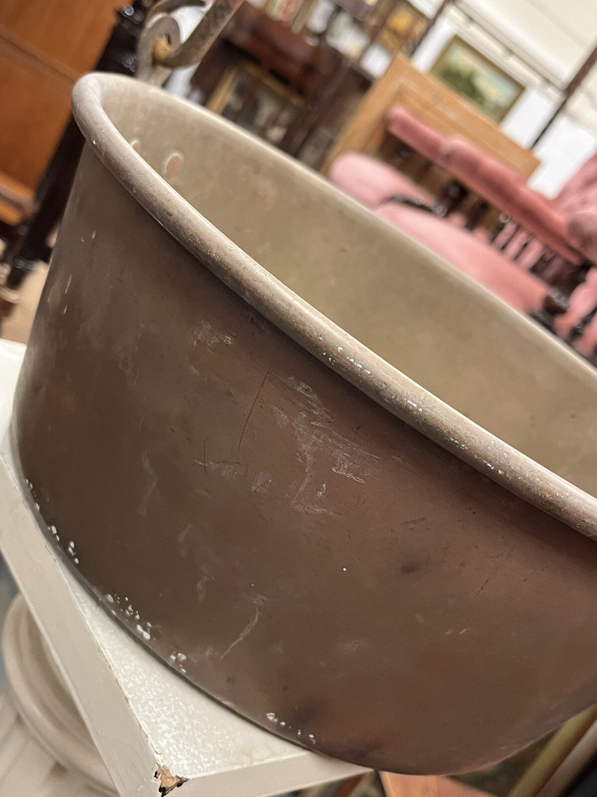 Antique Brass Jam Pan / Bucket