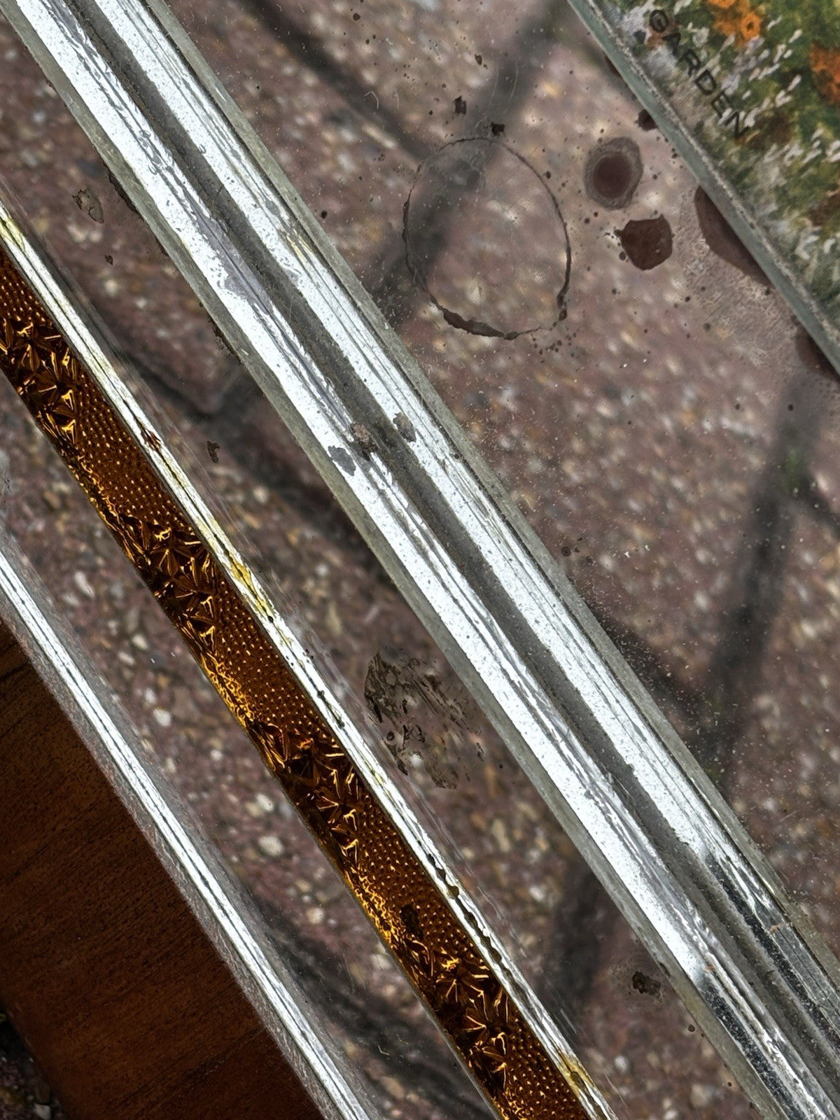 Art Deco Walnut And Glass Fire Screen
