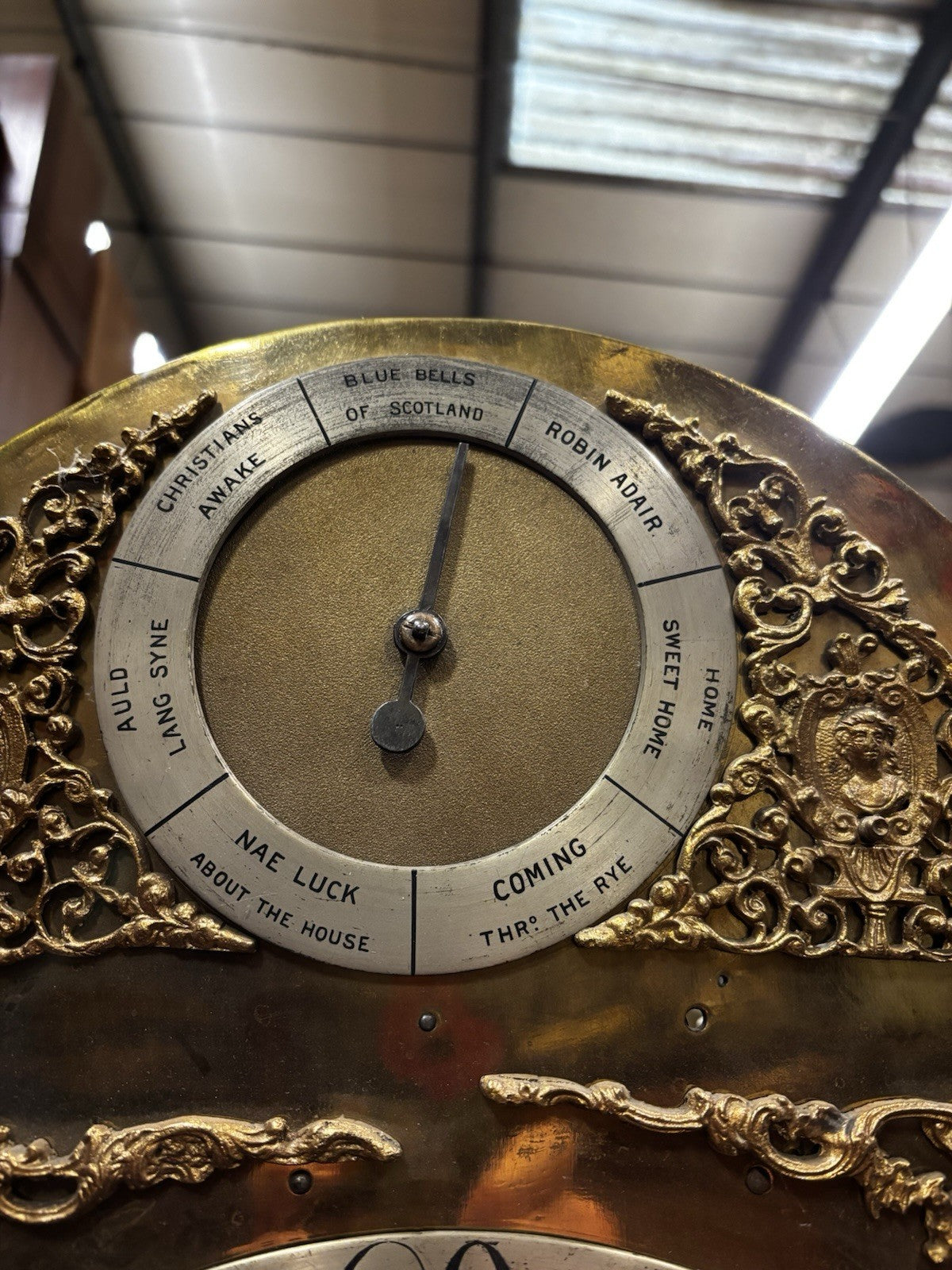 Antique Marquetry Inlaid 3 Weight Musical Longcase Clock, Brass Dial, Superb.