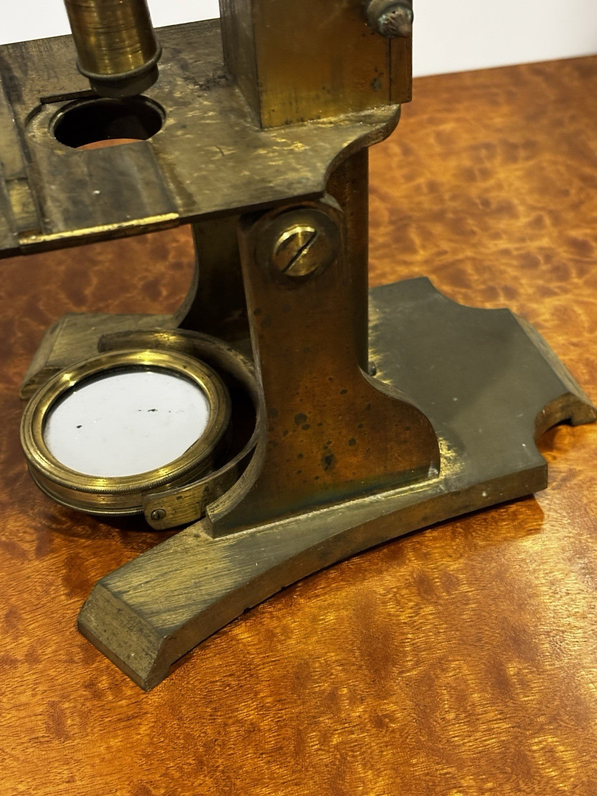 Antique Brass Monocular Microscope