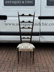 1950's Mid Century Ponti High Back Chair