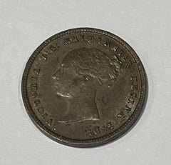 1844 Half Farthing Coin