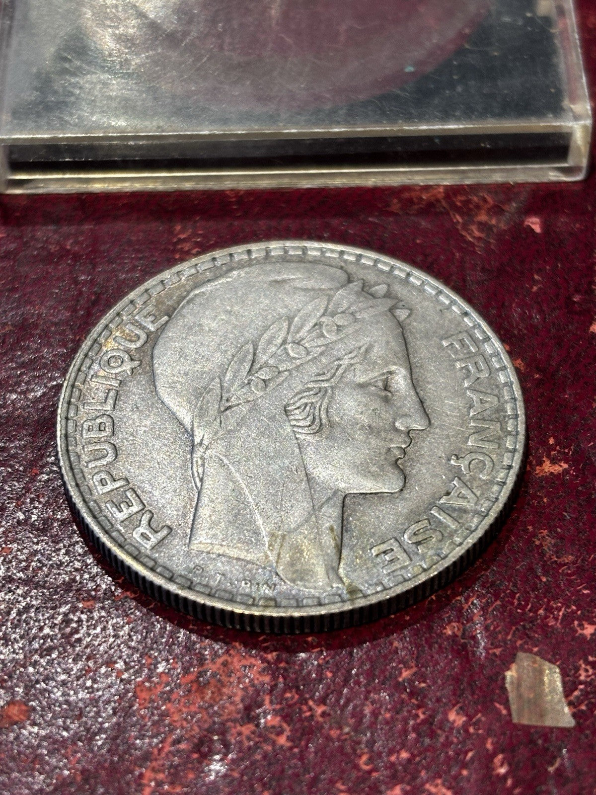 1933 FRANCE Silver 20 Francs Coin