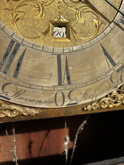 8 Day Longcase Clock, Stevenson Of Stafford. Brass Face.