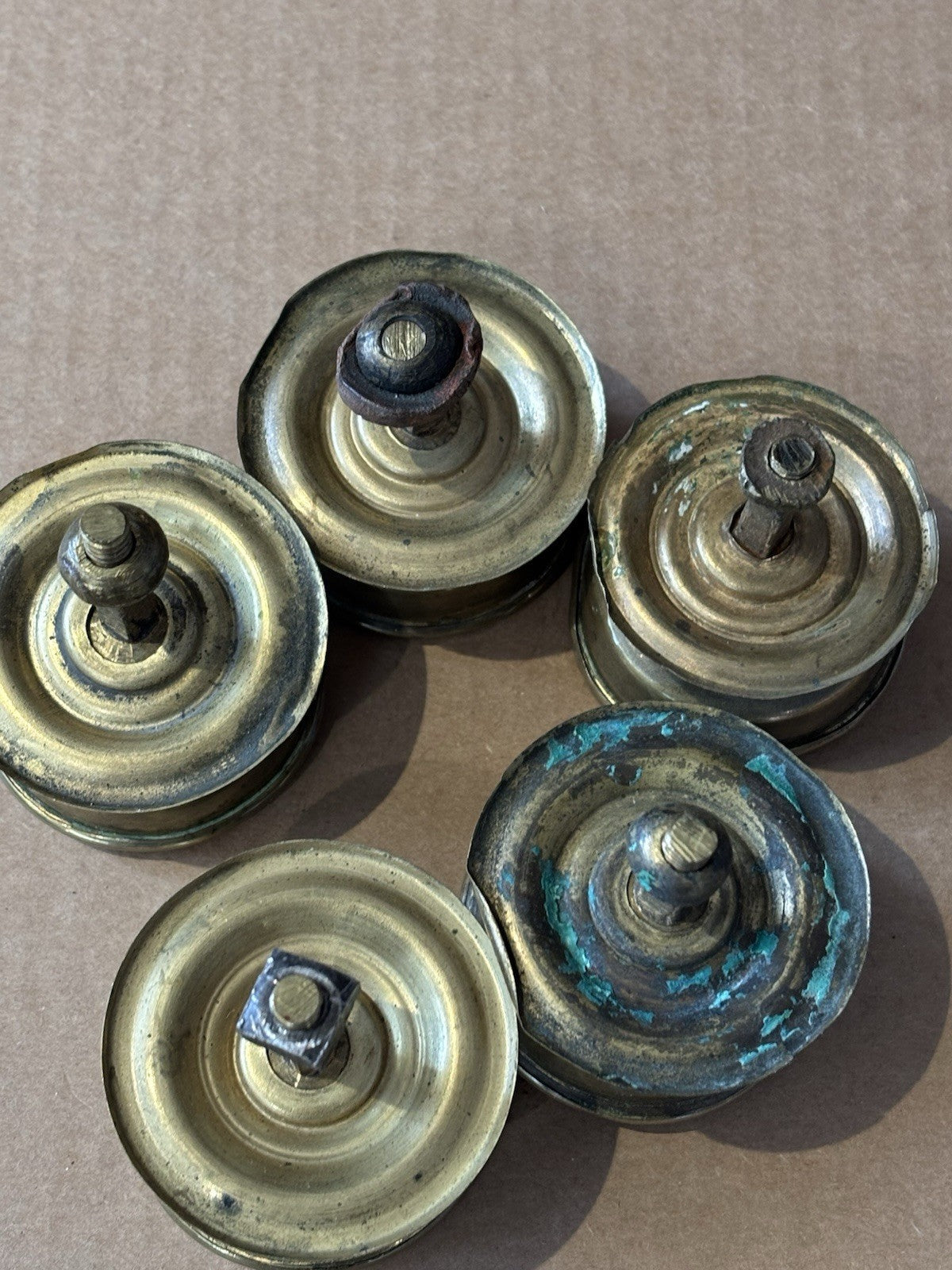 Antique Brass Handles.