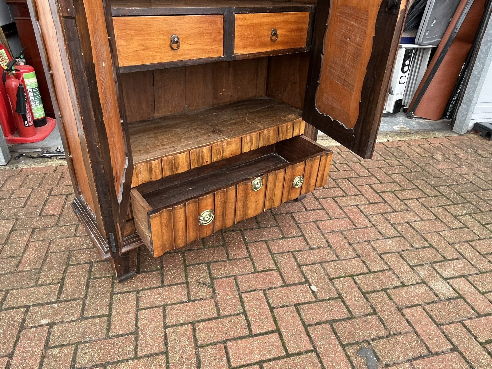 Antique Cabinet, Loads Of storage, Secret Compartment. With Key