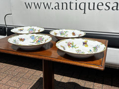 4 Herend Queen Victoria Large Soup Bowls