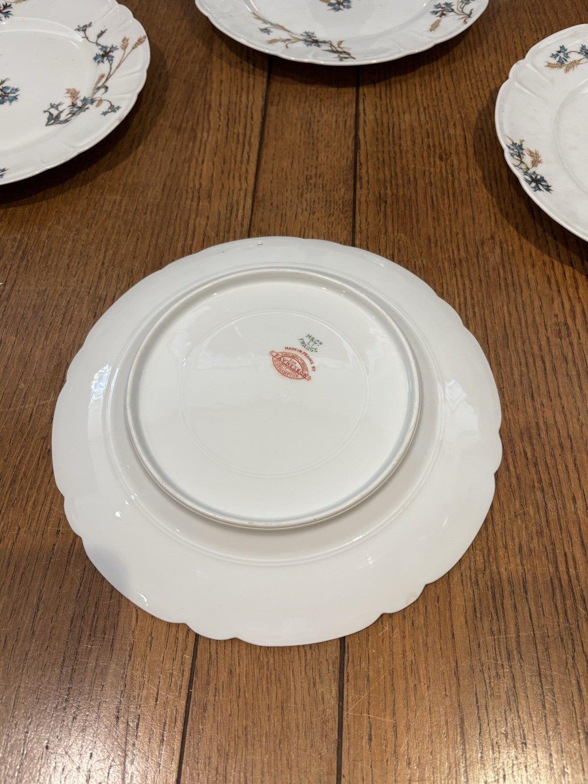 Antique H&C HAVILAND DEPOSE LIMOGES SHLEIGER Plates 21.5 Cms Diameter.
