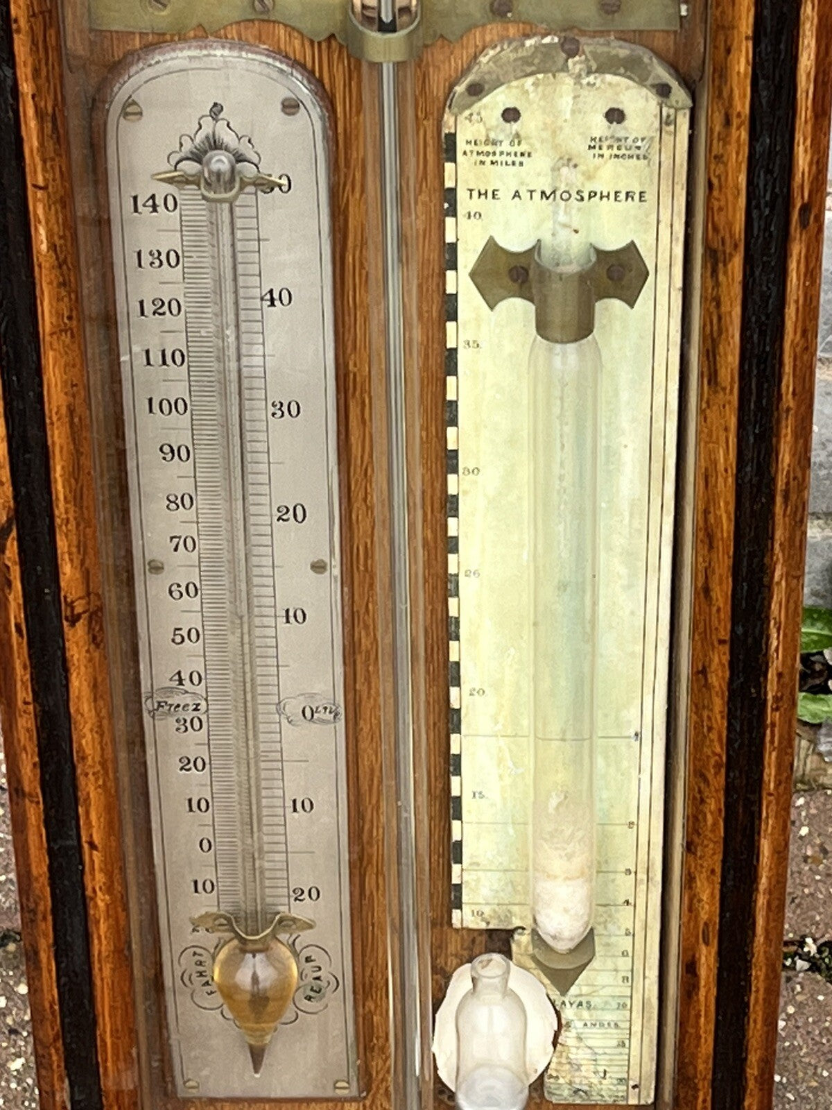 Antique Admiral Fitzroy Barometer