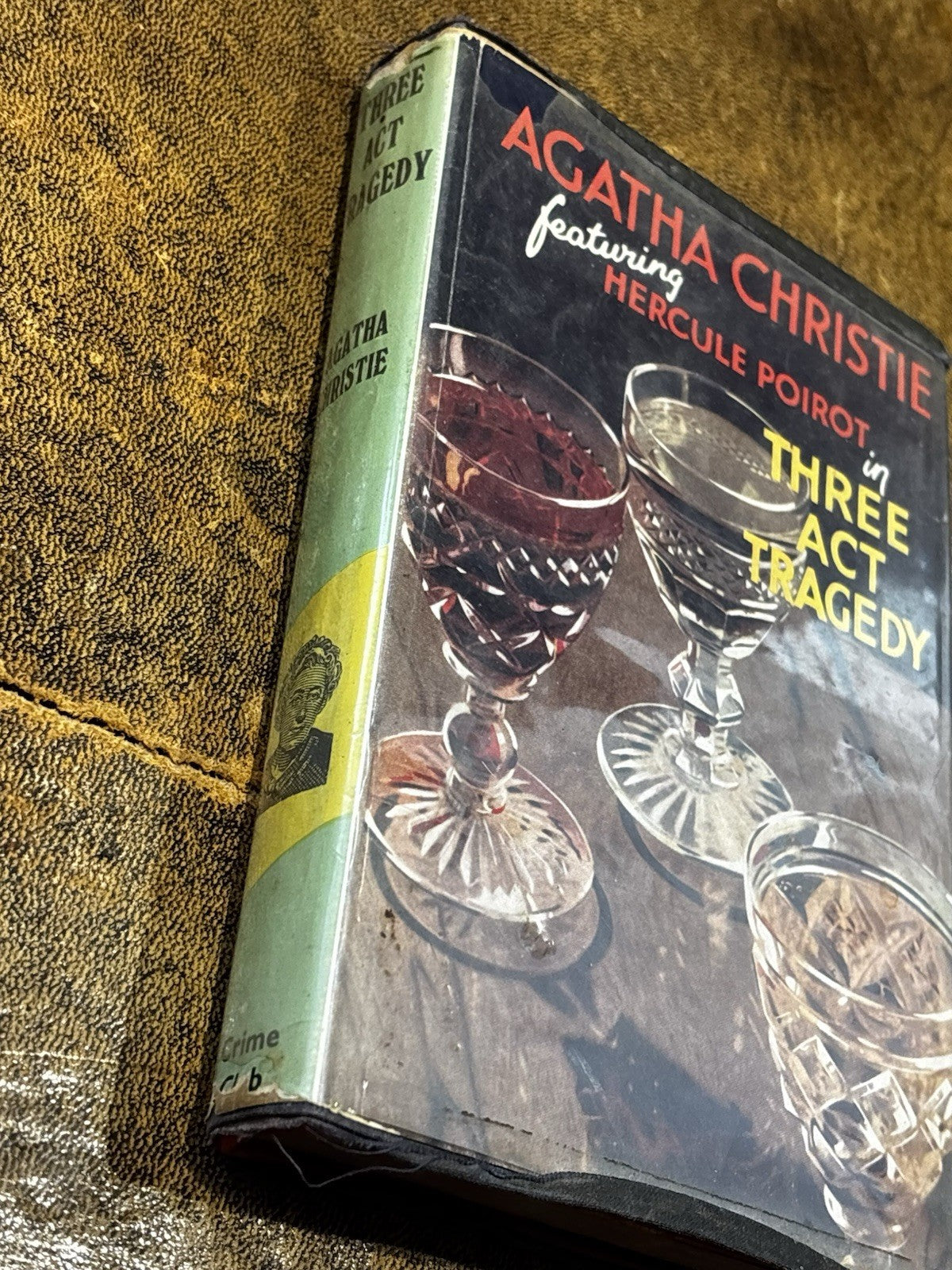 Agatha Christie. Featuring Hercule Poirot In Three Act Tragedy. 1955 Hardback