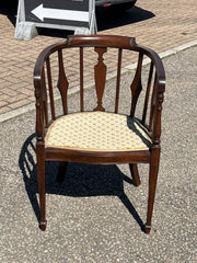 Antique Mahogany Armchair , Superb Quality. Barrel Back