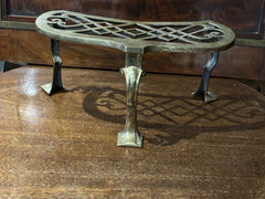 Antique Brass Footman, Kettle Stand