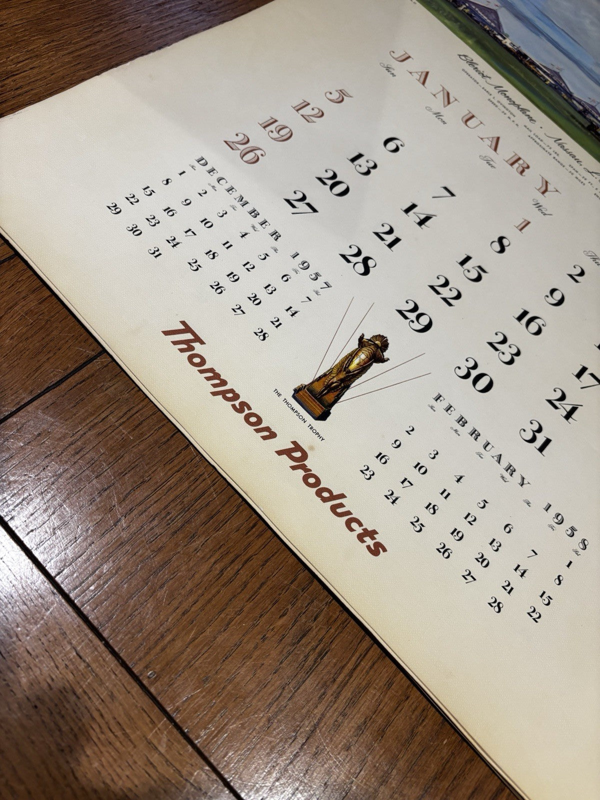 1958 Large Thomson Products Inc Pioneer Mail Wings 66 X 42 Cms