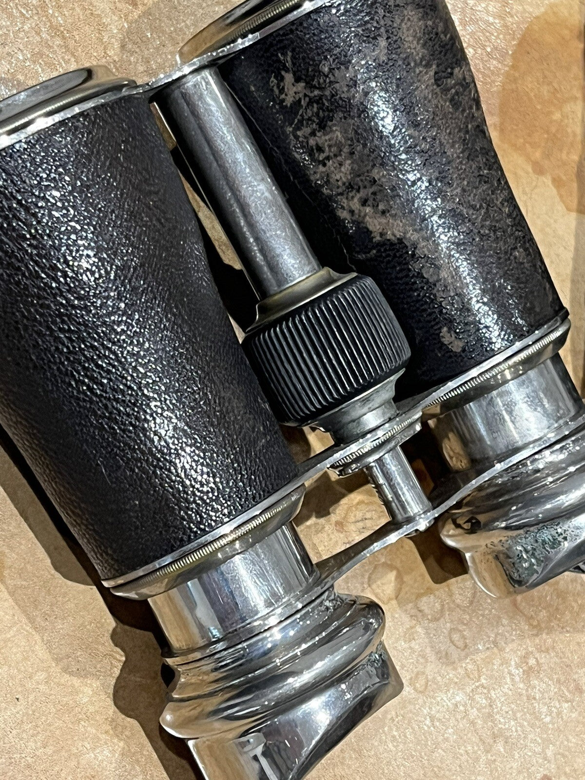 Antique Binoculars, In Original Leather Case, Superb Quality