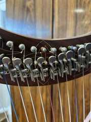 22 String Walnut Celtic Harp.