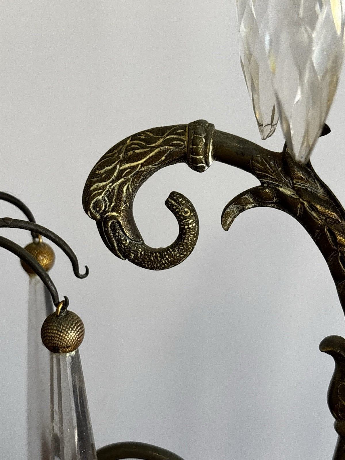 19th Century Gilt Bronze And Gold Gilt Candelabra, Decorated With Birds