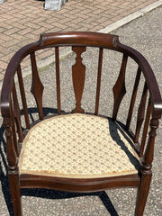 Antique Mahogany Armchair , Superb Quality. Barrel Back