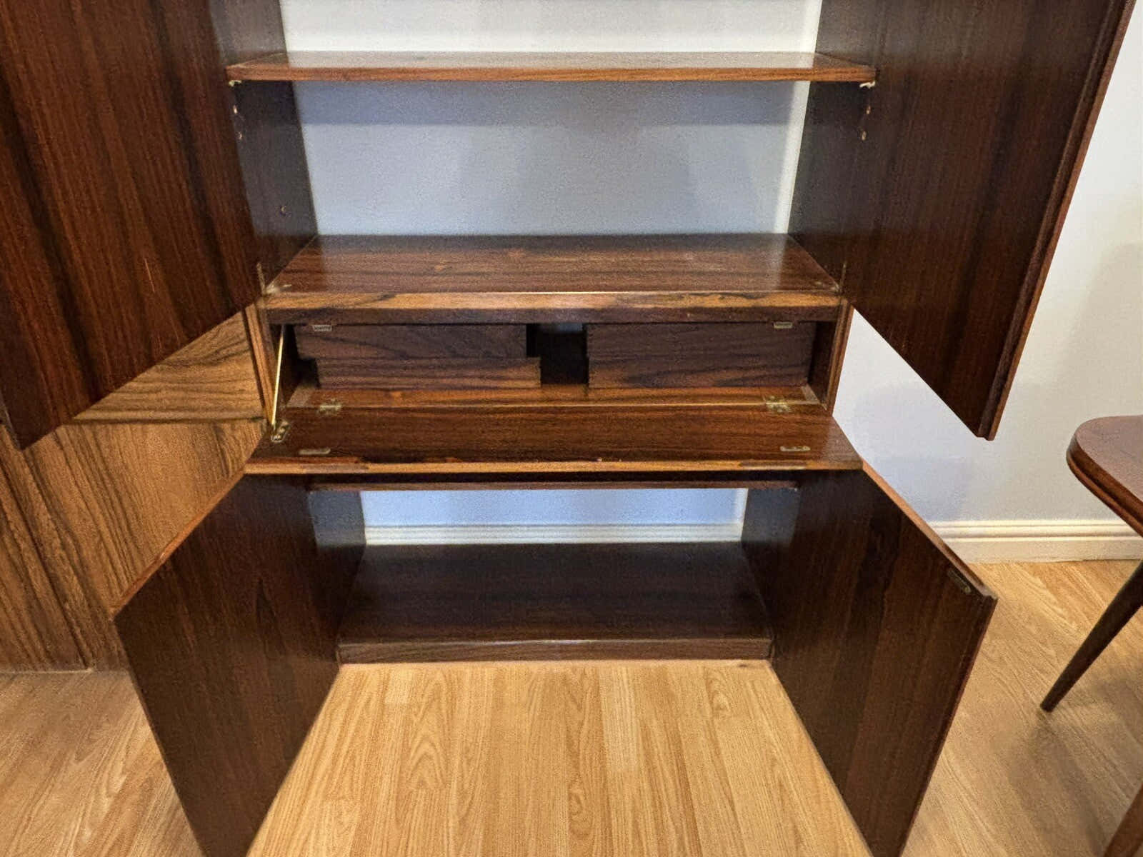Archie Shine Rosewood Cocktail Cabinet, Display Cabinet, Shelves & Cupboards.
