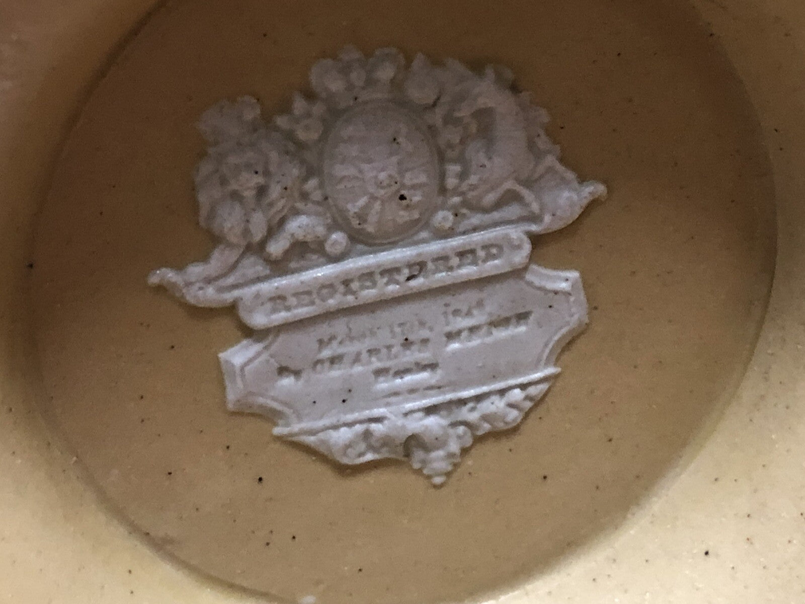 Antique Gothic Stoneware Jug