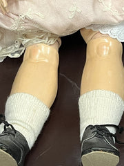 Armand Marseille bisque headed doll 390 with impressed marks to head, 68cm.