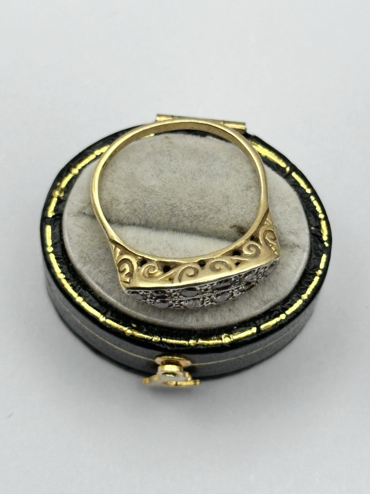 Antique Edwardian Victorian 18ct Gold Diamond Ring