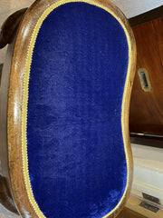 Antique Stool With New Upholstery. Perfect Dressing Table / Piano Stool.