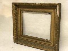 Antique Picture Frame In Gilt Wood & Plaster