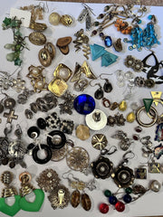 A Quantity Of Vintage Clip And Pierced Earrings