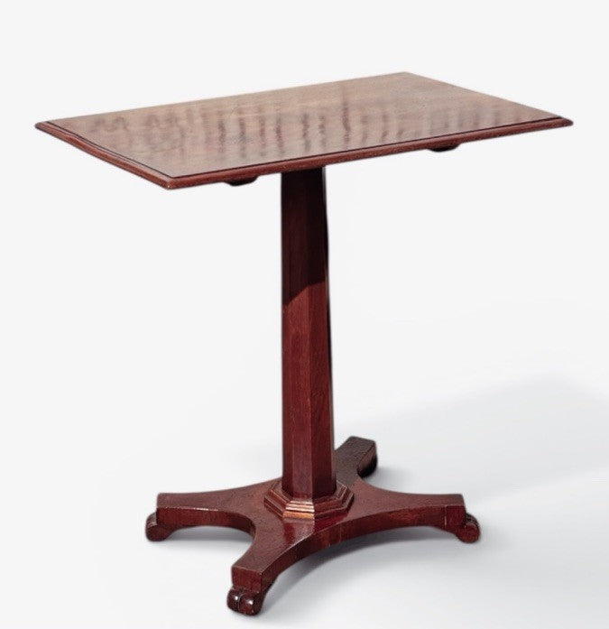 Antique William IV Mahogany Tilt Top Lamp Table/Side Table